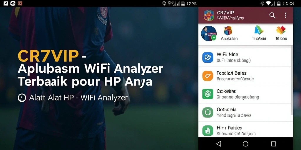 Tampilan utama CR7VIP yang menunjukkan analisis jaringan WiFi yang jelas.
