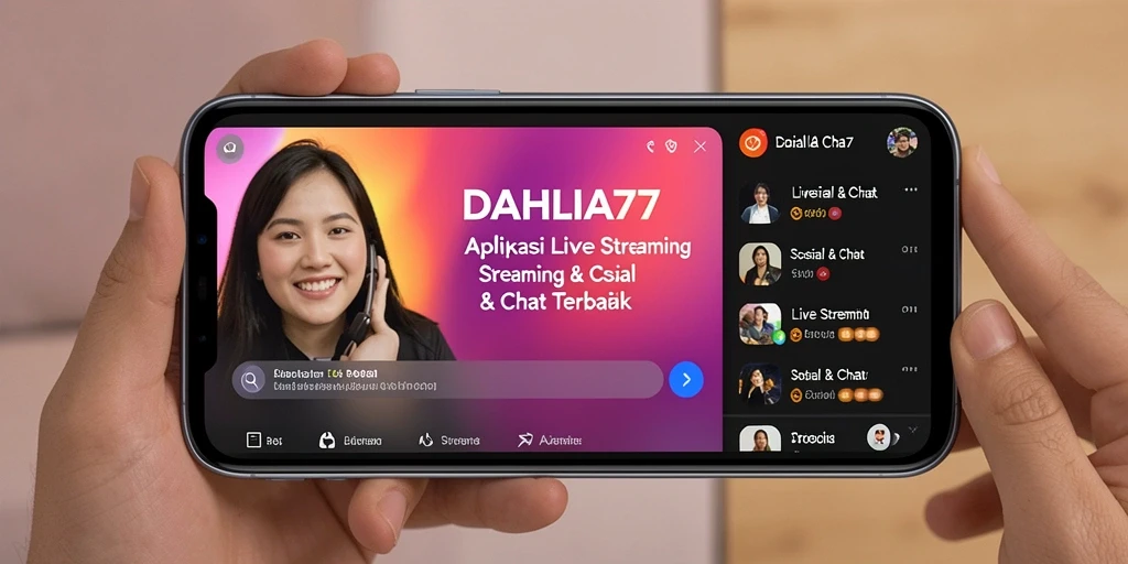 Antarmuka aplikasi DAHLIA77 yang interaktif dan user-friendly.