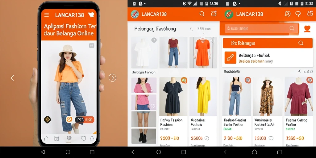 Antarmuka LANCAR138 yang menarik dan pengguna-friendly untuk belanja fashion.