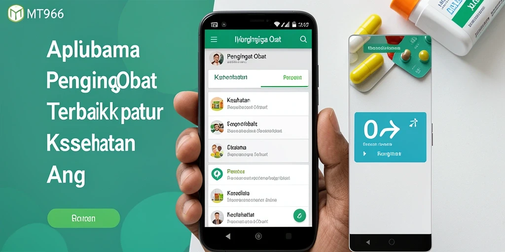 Antarmuka aplikasi pengingat obat yang user-friendly dan efektif.