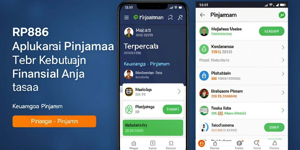 Antarmuka sederhana dan intuitif dari aplikasi RP886.